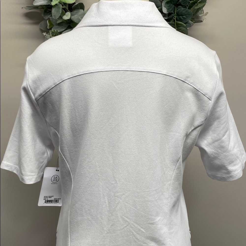 NWT SAGE Collective Pro Shop Short Sleeve Volley Stretch Sport Dress Pockets M - Picture 7 of 16